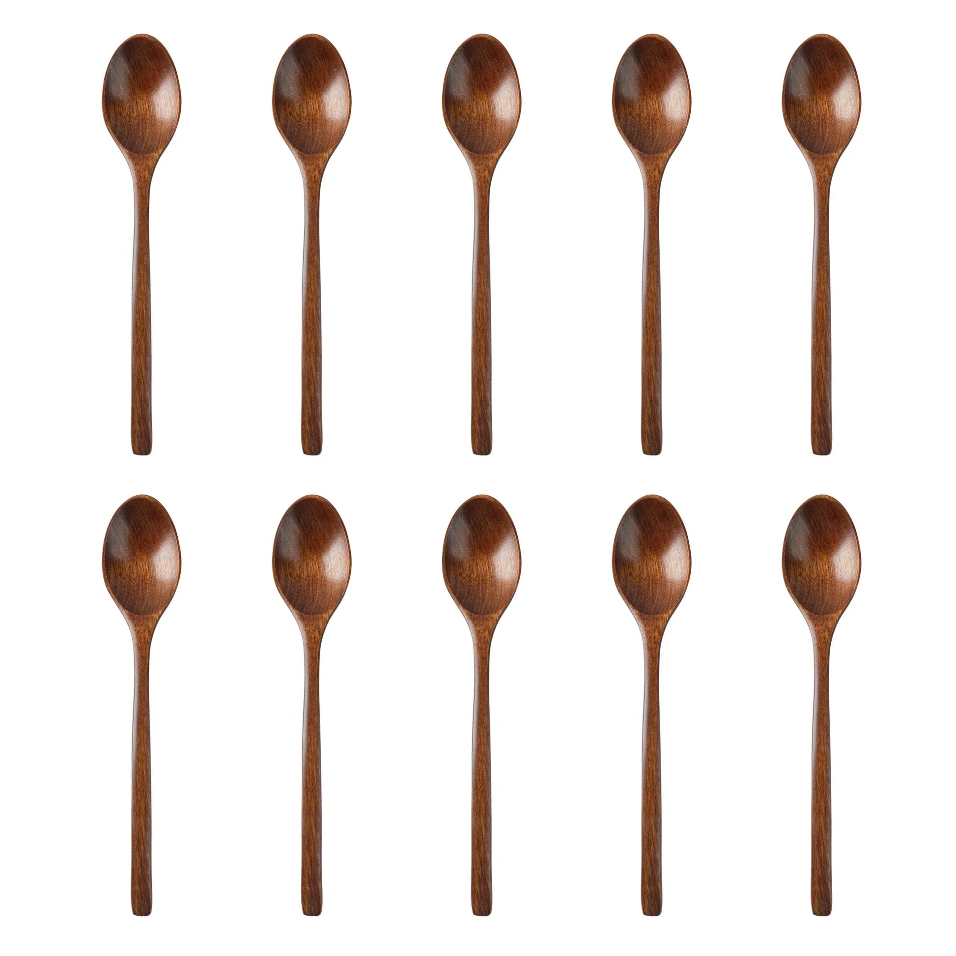 5 Piece Eco Friendly Wooden Spoon and Fork Set